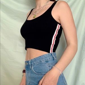 Brandy Melville cropped black tank top